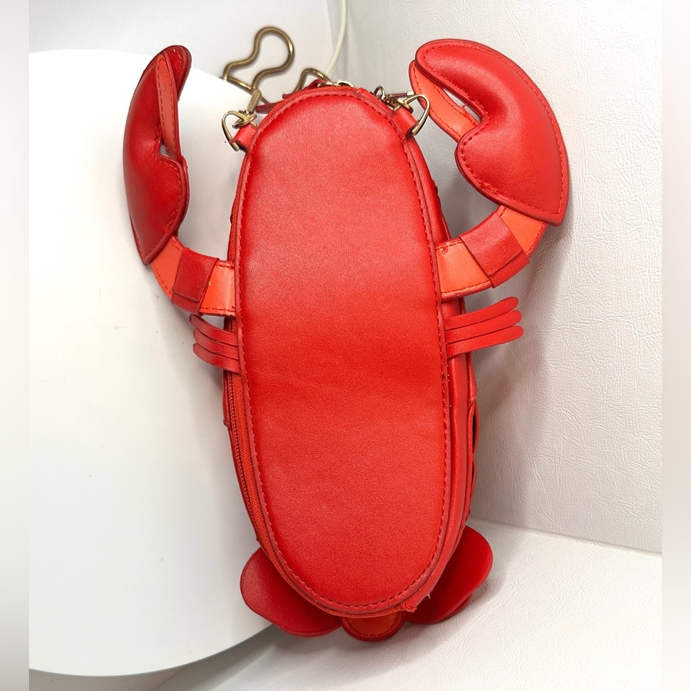 ***Unique 3D Lobster Animal Purse Novelty Zipper Crossbody Shoulder Bag - Picture 4 of 9